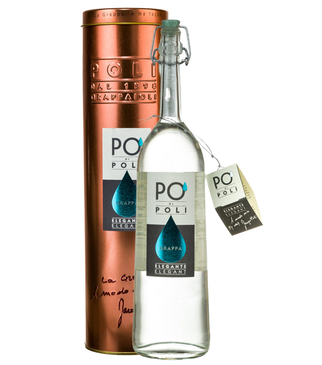 Image of Poli Po’Di Poli Grappa Elegante / 40 % Vol. / 0,7 Liter-Flasche in Geschenkdose