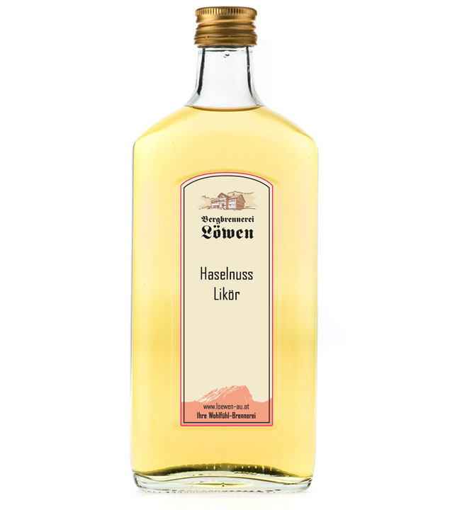 Löwen: Haselnusslikör / 25 % Vol. / 0,5 Liter - Flasche