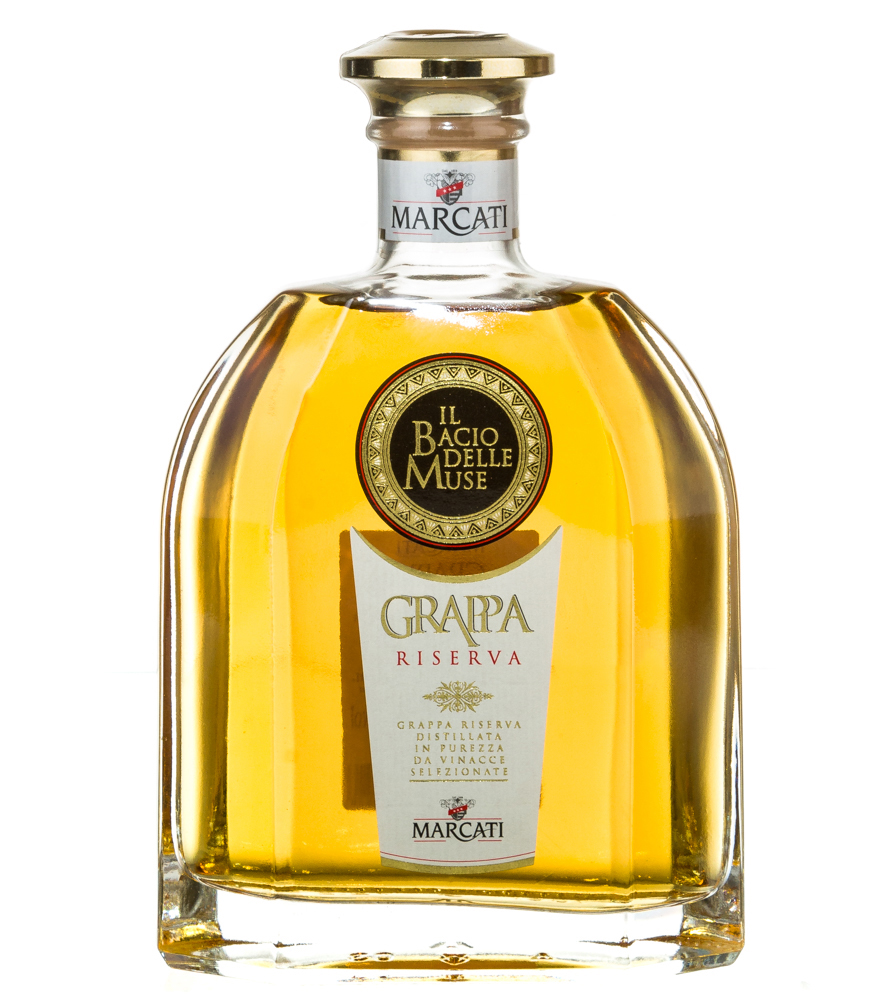 Image of Marcati Grappa Riserva „Il Bacio delle Muse“ / 40 % Vol. / 0,7 Liter-Flasche