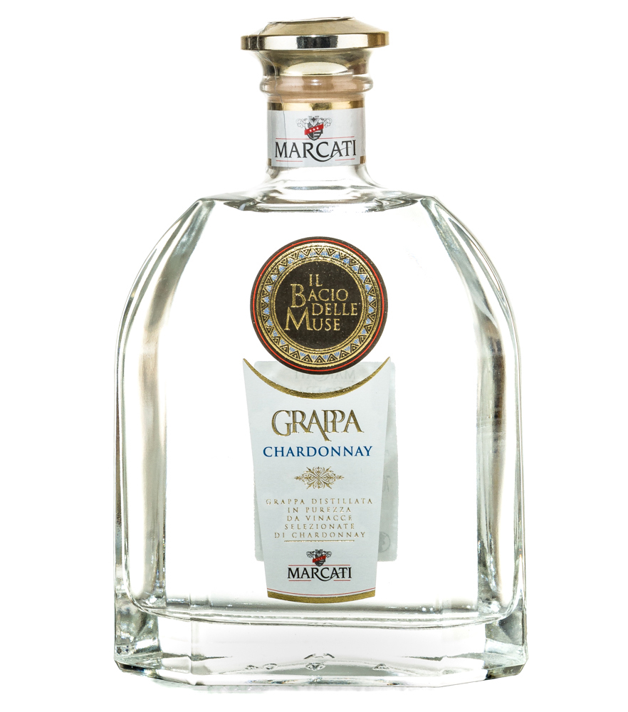 Image of Marcati Grappa Chardonnay „Il Bacio delle Muse“ / 40 % Vol. / 0,7 Liter-Flasche