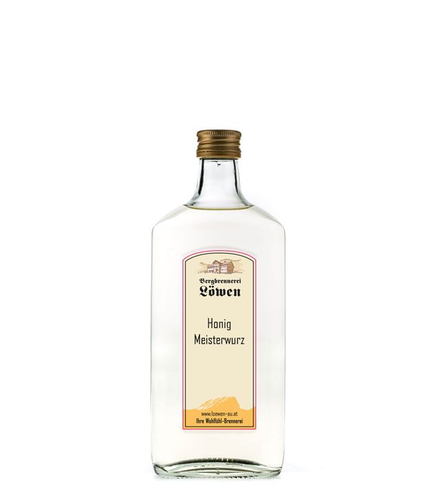 Image of Löwen: Honig Meisterwurz / 40% Vol. / 0,2 Liter - Flasche