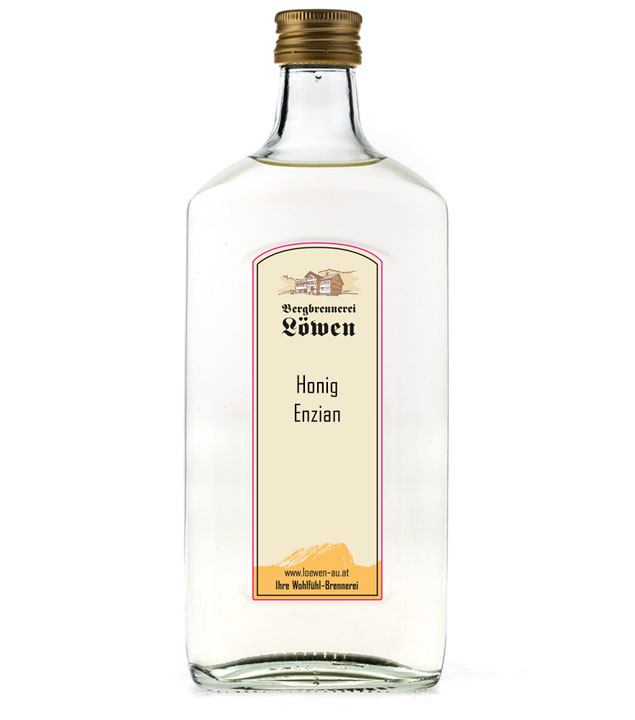 Image of Löwen: Honig-Enzian / 35 % Vol. / 0,5 Liter - Flasche