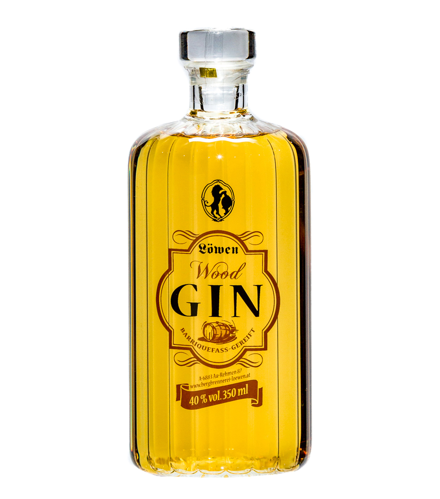 Image of Löwen Wood Gin / 40 % Vol. / 0,35 Liter-Flasche in Geschenkdose