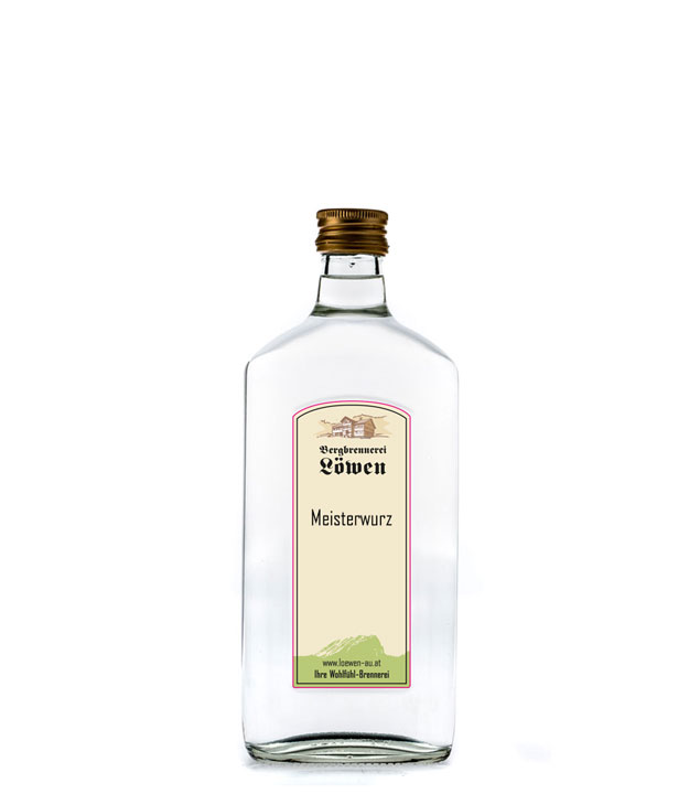 Image of Löwen: Meisterwurz Kräuterschnaps / 42 % Vol. / 0,2 Liter - Flasche