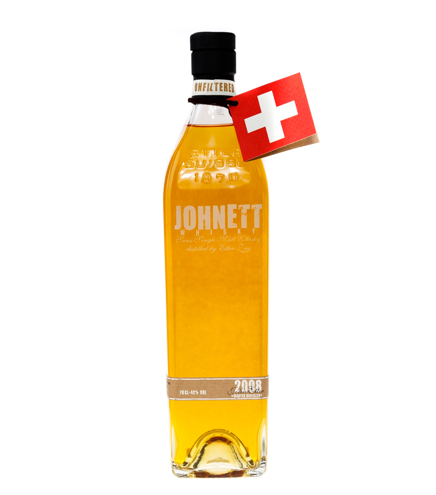 Image of Etter Johnett Whisky - Swiss Single Malt Whisky in Geschenkschachtel / 44 % Vol. 0,7 Liter-Flasche