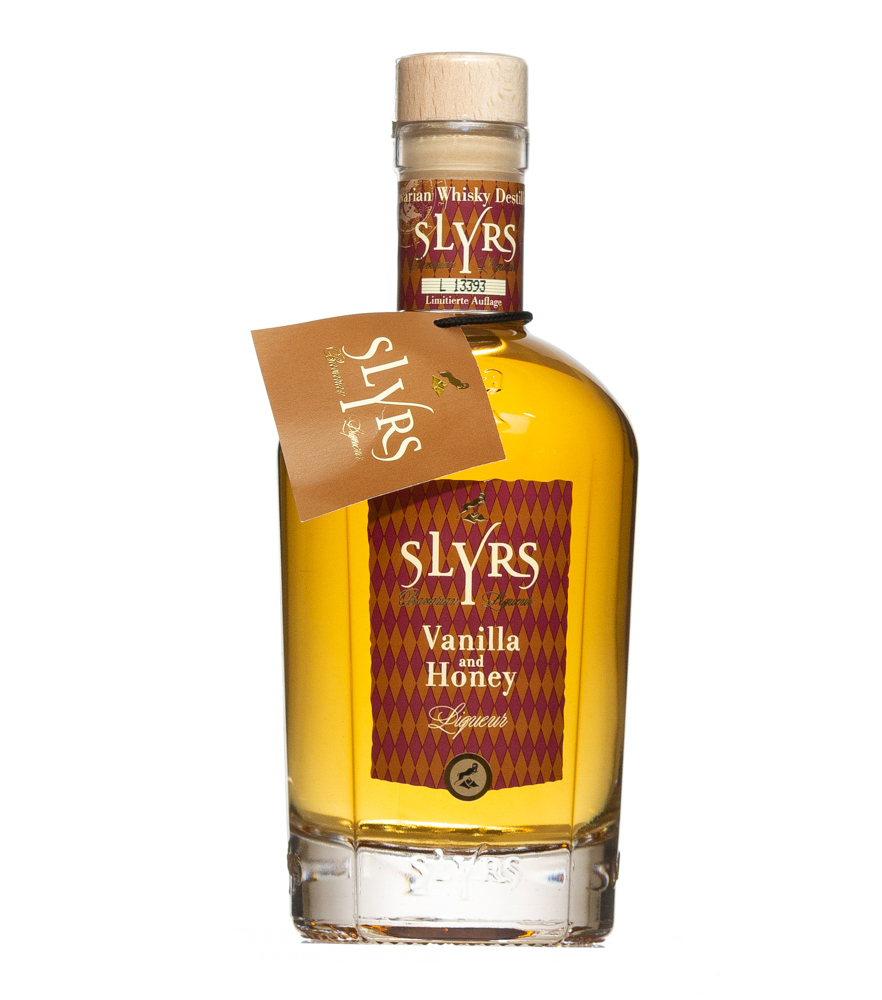 Image of Slyrs: Vanilla & Honey Whisky Liqueur / 30 % vol. / 0,5 Liter - Flasche