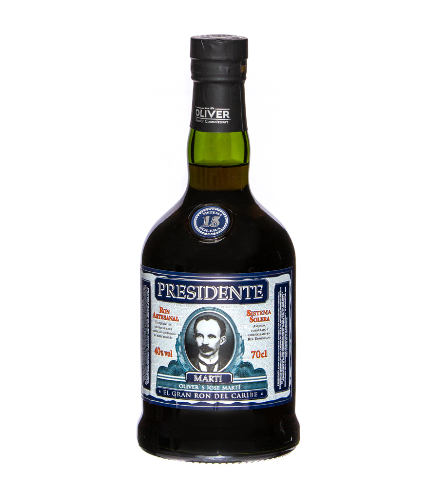 Image of Presidente Marti: 15 Sistema Solera Rum / 40 % Vol. / 0,7 Liter-Flasche in Geschenkkarton