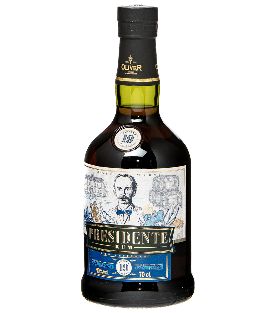 Image of Presidente Marti: 19 Sistema Solera Rum / 40 % Vol. / 0,7 Liter-Flasche in Geschenkkarton