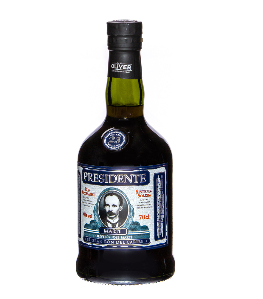 Image of Presidente Marti: 23 Sistema Solera Rum / 40 % Vol. / 0,7 Liter-Flasche in Geschenkkarton