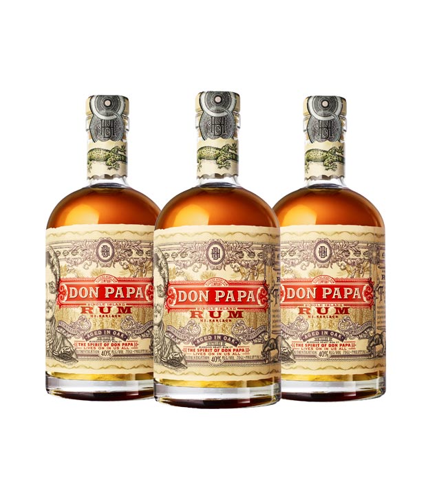 Image of Don Papa Rum 3er Set philippinischer Rum / 40 % Vol. / 3 x 0,7 Liter-Flasche