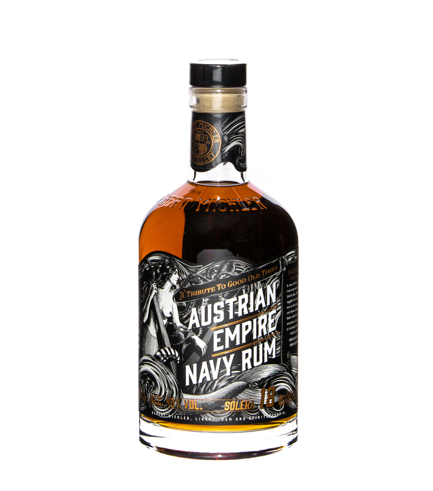 Image of Austrian Empire Navy Rum Solera 18 Blended / 40 % Vol. / 0,7 Liter-Flasche in Geschenkdose