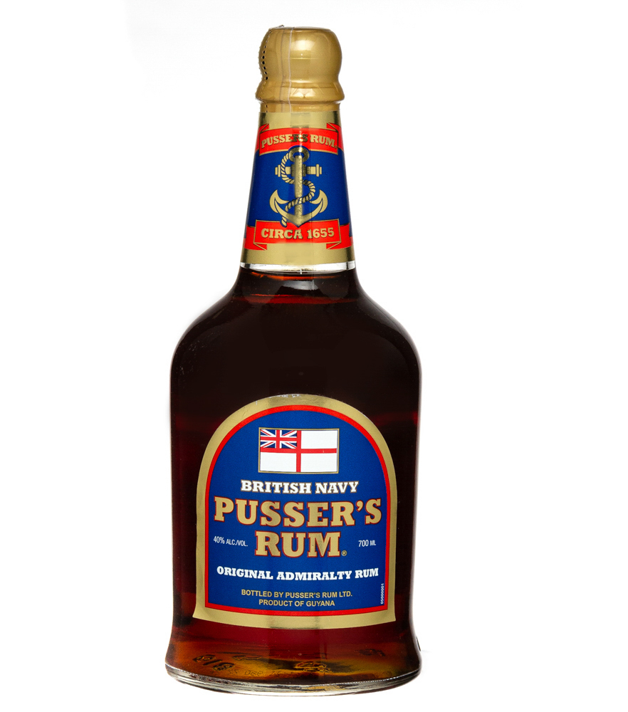 Image of Pusser's British Navy Rum Original Admirality Blue Label / 40 % Vol. / 0,7 Liter-Flasche