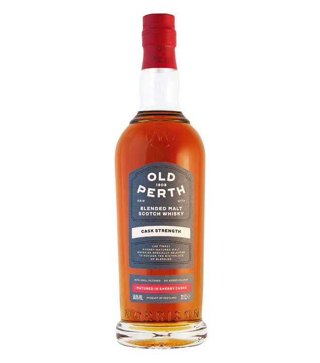 Image of Old Perth Cask Strength Blended Malt Scotch Whisky / 58,6 % Vol. / 0,7 Liter-Flasche in Geschenkkarton