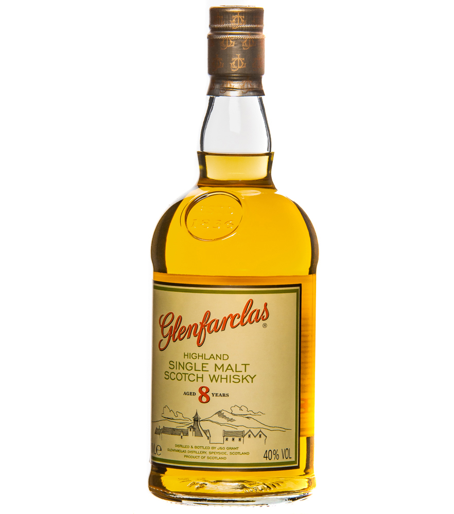 Image of Glenfarclas 8 Years Highland Single Malt Scotch Whisky / 40 % Vol. / 0,7 Liter-Flasche in Geschenkdose