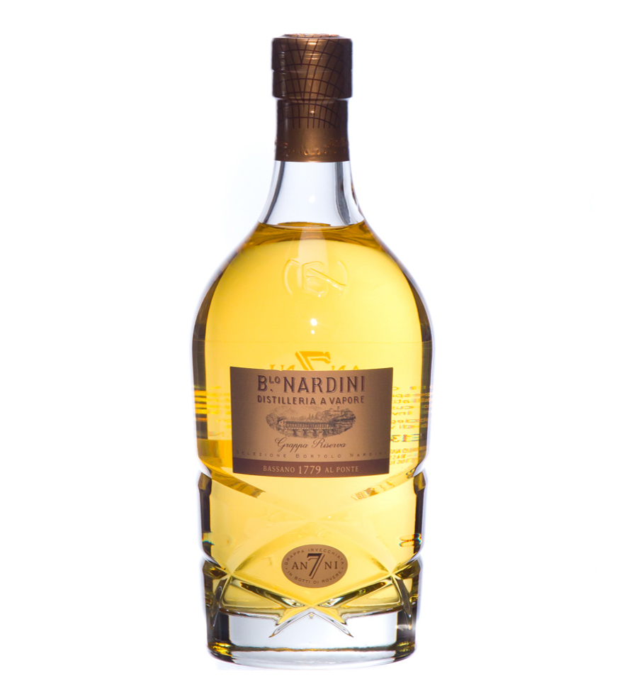 Image of Nardini Grappa Riserva 7 Jahre Selezione / 45 % Vol. / 0,7 Liter-Flasche in Geschenkkarton