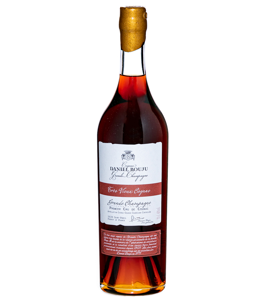 Daniel Bouju Très Vieux Cognac / 40 % Vol. / 0,7 Liter-Flasche in Holzkiste