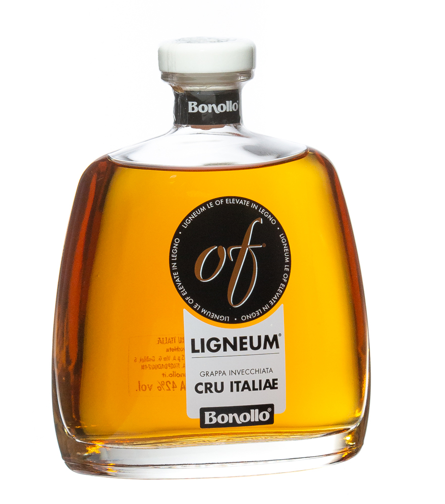 Image of Bonollo: Grappa of Ligneum Invecchiata Cru Italiae / 42 % Vol. / 0,7 Liter-Flasche in Geschenkkarton