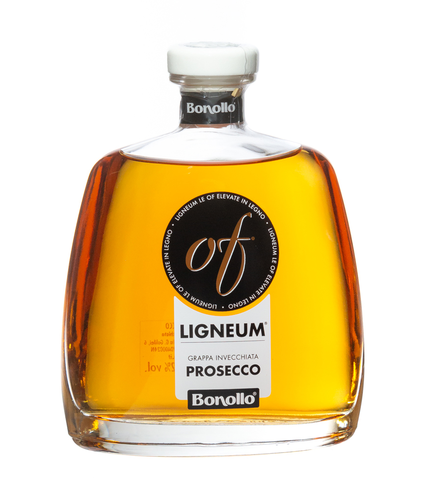 Image of Bonollo: Grappa of Ligneum Invecchiata Prosecco / 42 % Vol. / 0,7 Liter-Flasche in Geschenkkarton