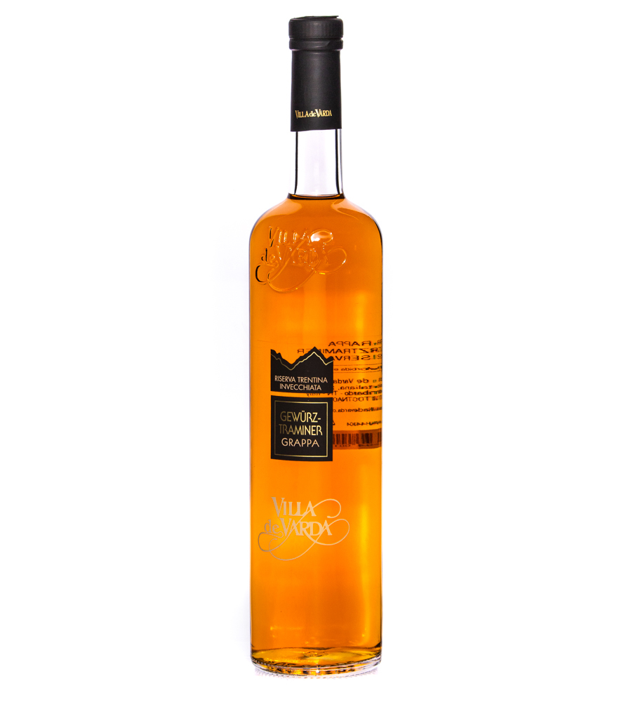 Image of Villa de Varda: Grappa Riserva Gewürztraminer / 40 % Vol. / 0,7 Liter-Flasche