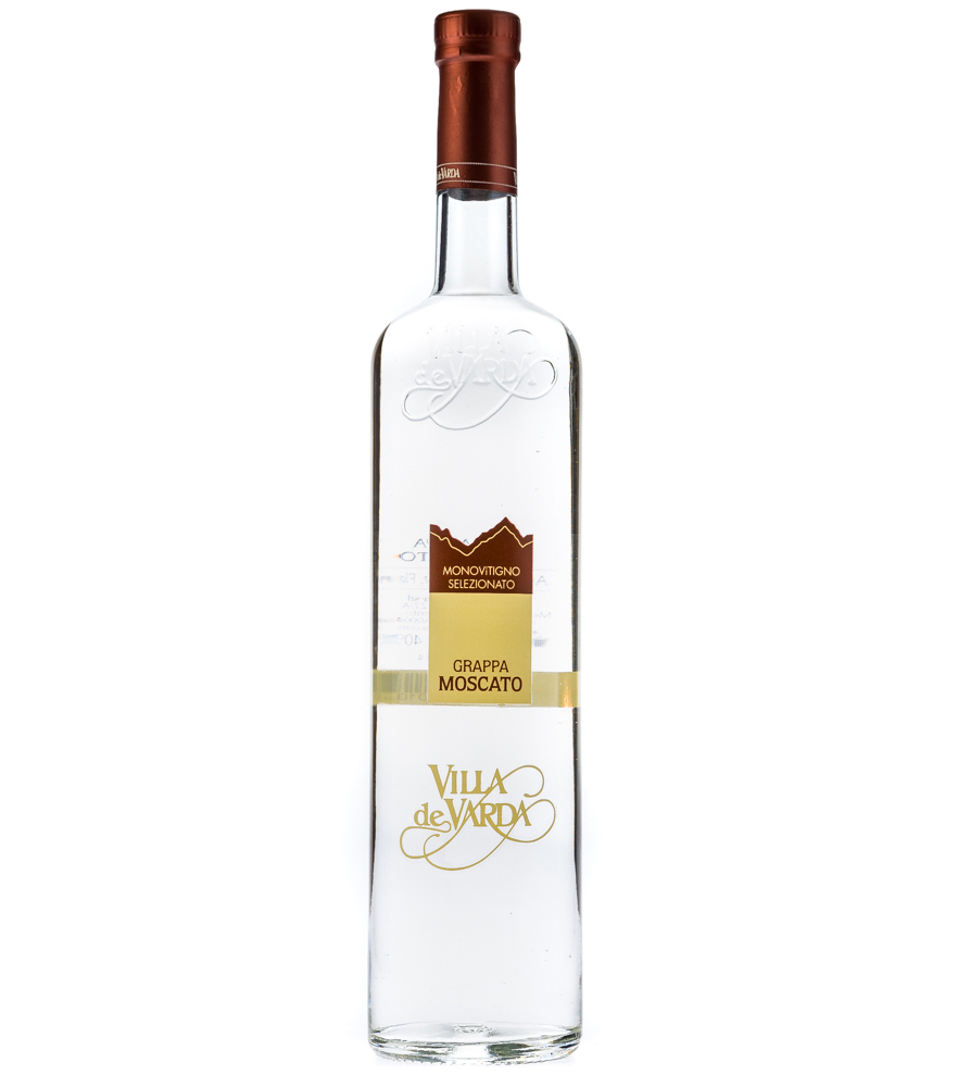 Image of Villa de Varda Grappa Moscato Monovitigno - Grappa aus Moscato-Trauben / 40 % Vol. / 0,7 L Flasche