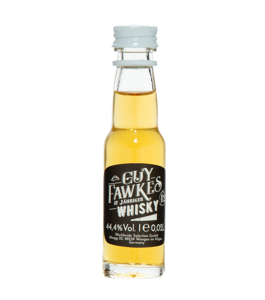 Image of Guy Fawkes 12 Jahre Blended Whisky Mini / 44,4 % Vol. / 0,02 Liter-Flasche