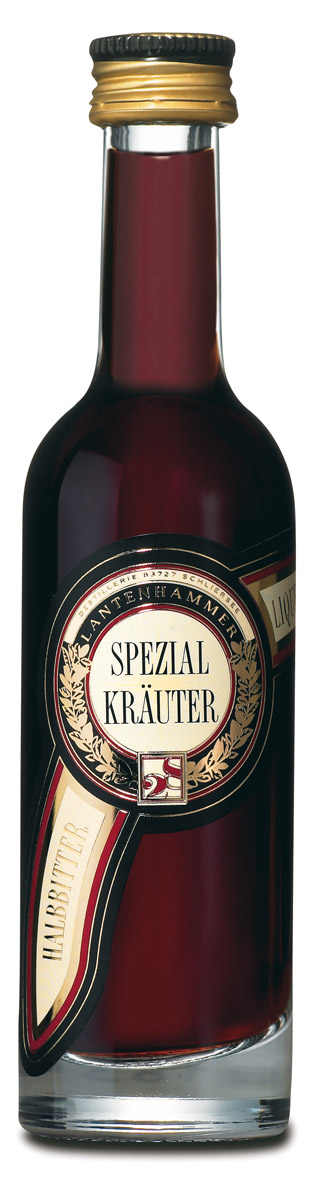 Lantenhammer: Spezial Kräuter Liqueur 38% Vol. / 0,05-Liter-Flasche