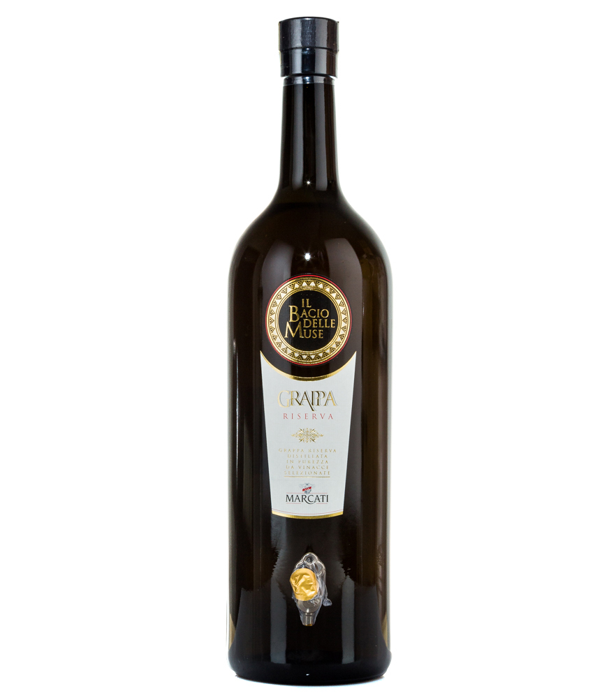 Image of Marcati Grappa Riserva Magnum „Il Bacio delle Muse“ / 40 % Vol. / 5 Liter-Flasche mit Zapfhahn