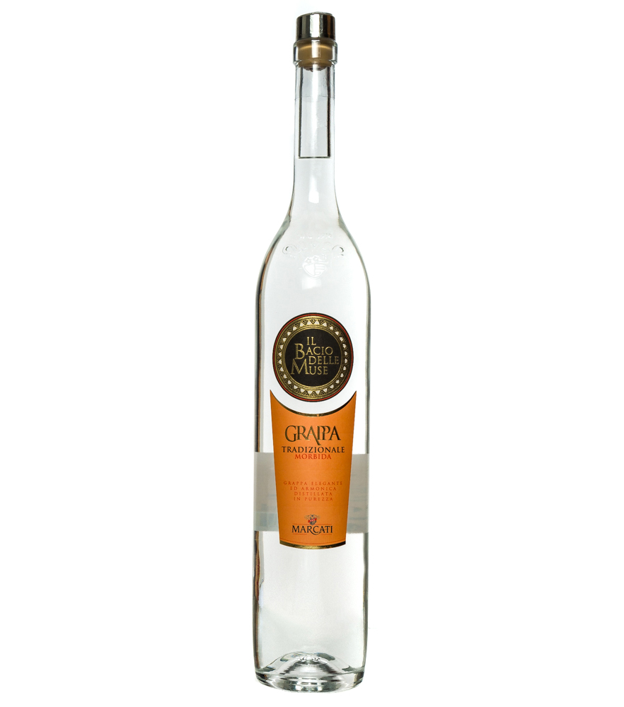 Image of Marcati Grappa Tradizionale Morbida „Il Bacio delle Muse“ / 40 % Vol. / 1,5 Liter-Flasche