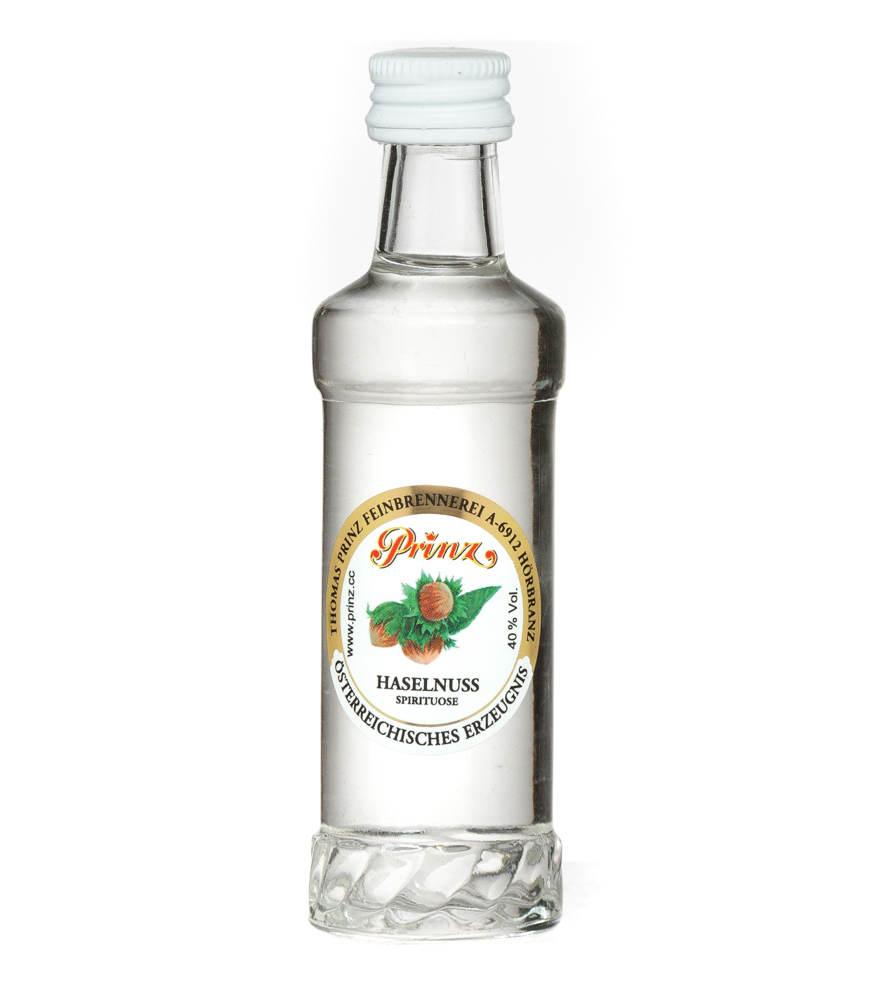 Image of Prinz: Haselnuss-Schnaps Miniatur / 40 % Vol. / 0,04 Liter-Flasche