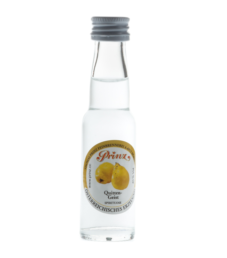 Prinz: Quitten-Schnaps / 40 % Vol. / 0,02 Liter - Flasche