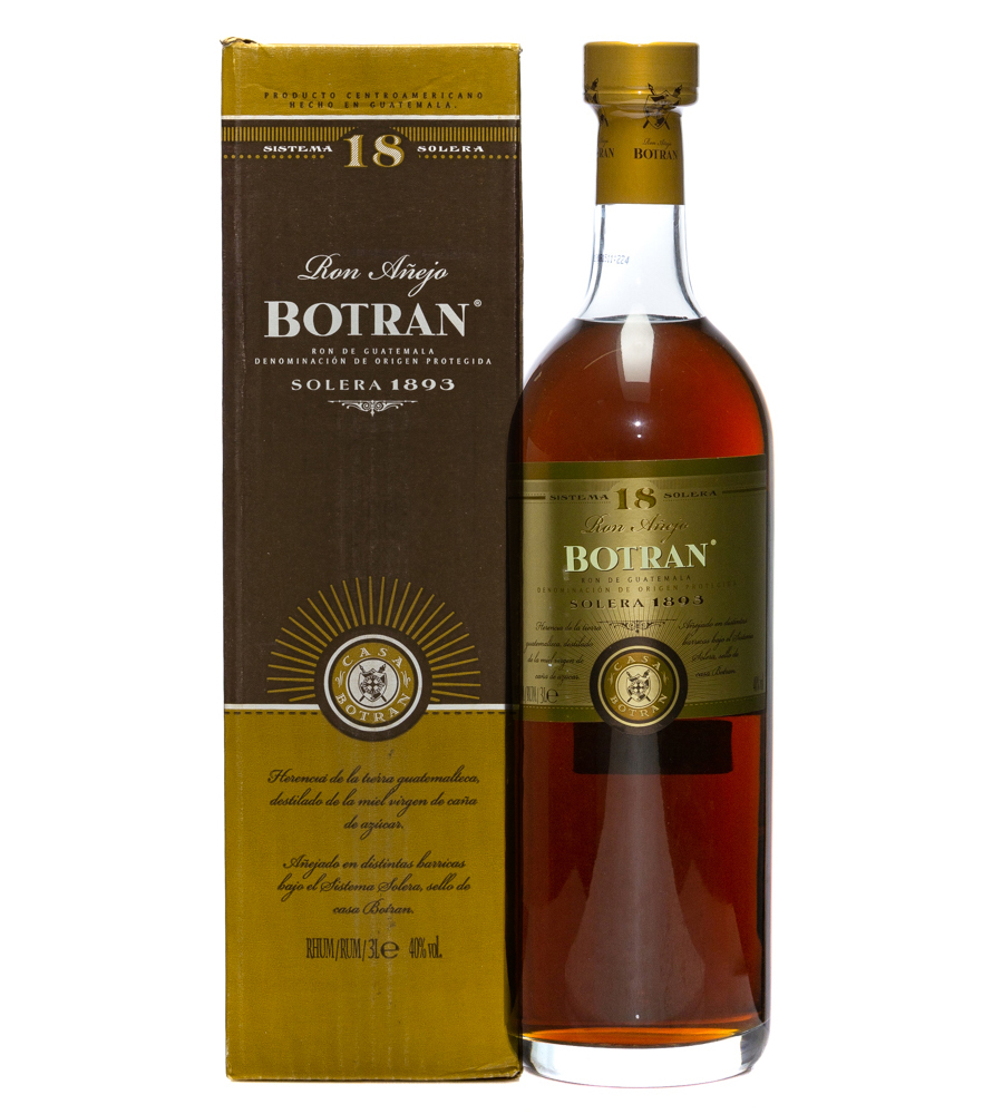 Image of Ron Botran 18 Jahre Solera 1893 Rum Doppelmagnum / 40 % Vol. / 3,0 Liter-Flasche